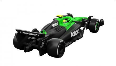 Машинка Premium Hot Wheels KICK Sauber F1 Team (#5 Gabriel Bortoleto) 1:64 JKD89 Green - Retromagaz, image 2