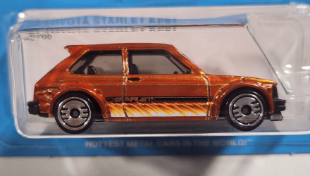 Тематическая Машинка Hot Wheels '81 Toyota Starlet KP61 Ultra Hots 1:64 JBY66 Orange - Retromagaz, image 2