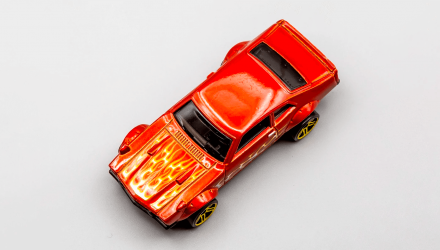 Машинка Базовая Hot Wheels Custom Ford Maverick Flames 1:64 GHF52 Red - Retromagaz, image 4