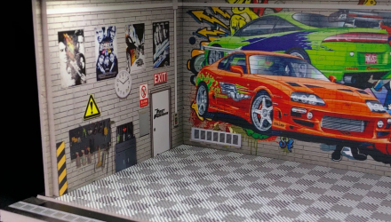 Диорама G-Fans Fast & Furious Garage 1:64 710016 Black - Retromagaz, image 3