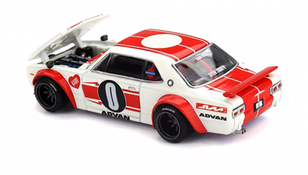 Машинка Premium Kaido House x MiNI GT Nissan Skyline 2000GT-R (KPGC10) Kaido Works V2 1:64 KGMG211 White - Retromagaz, image 2