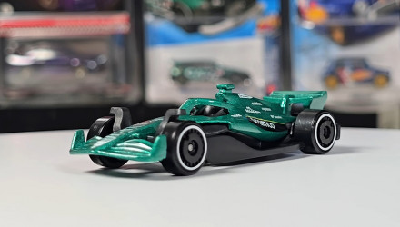 Машинка Базовая Hot Wheels Aston Martin Aramco Formula One Team 1:64 JJK25 Green - Retromagaz, image 1