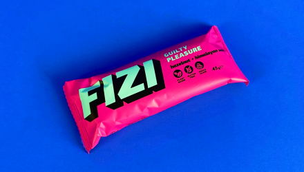 Батончик Fizi Шоколадный Guilty Pleasure Hazelnut & Himalayan Salt 45g - Retromagaz, image 1