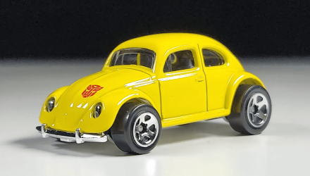 Машинка Базова Hot Wheels Beetle Bumblebee Transformers Screen Time 1:64 HTB35 Yellow - Retromagaz, image 1