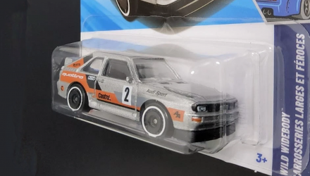 Машинка Базова Hot Wheels '84 Audi Sport Quattro Wild Widebody 1:64 JBC33 Silver - Retromagaz, image 2