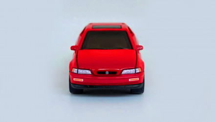 Тематическая Машинка Matchbox 1991 Acura Legend Coupe Moving Parts 1:64 JHV39 Red - Retromagaz, image 4