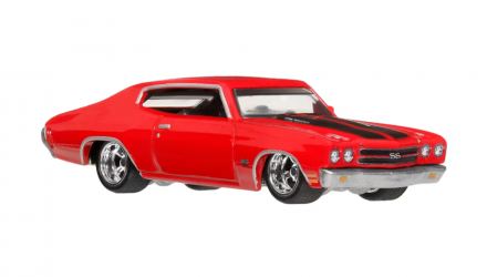 Машинка Premium Hot Wheels 1970 Chevrolet Chevelle SS Fast & Furious 1:64 JHW73 Red - Retromagaz, image 4