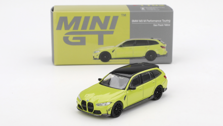 Машинка Premium MINI GT BMW M3 M Performance Touring 1:64 MGT01102-CH Yellow - Retromagaz, image 4