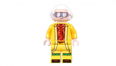 Фігурка Lego Back to the Future Doc Brown Long Hair Yellow Coat Films btf002 10300 Б/У - Retromagaz, image 1