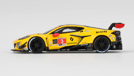 Машинка Premium MINI GT Chevrolet Corvette Z06 GT3.R#3 Corvette Racing 1:64 MGT01168-CH Yellow - Retromagaz, image 3