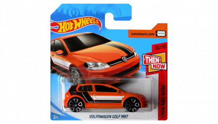 Машинка Базова Hot Wheels Volkswagen Golf MK7 Then and Now 1:64 FJX96 Orange - Retromagaz, image 1