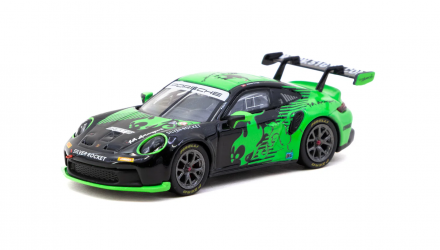 Машинка Premium Tarmac Works Porsche Porsche 911 GT3 Cup (992) Fire Monkey Motorsport 1:64 T64-093-FMM Green - Retromagaz, image 1
