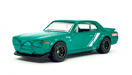 Машинка Базова Hot Wheels Nissan Skyline H/T 2000GT-X Super Treasure Hunt STH J-Imports 1:64 HCY15 Green - Retromagaz, image 2