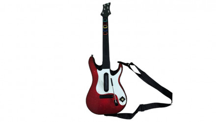 Гітара Бездротовий Activision Xbox 360 95905.805 Guitar Hero 5 Band Hero Black Red Б/У - Retromagaz, image 1