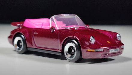 Машинка Базова Hot Wheels Porsche Porsche 911 Turbo Cabriolet Then and Now 1:64 HYW37 Pink - Retromagaz, image 1