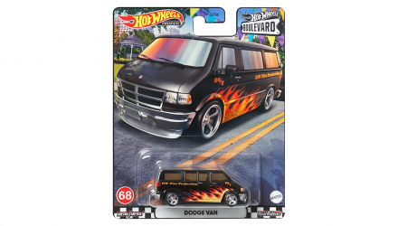 Машинка Premium Hot Wheels Dodge Van Boulevard 1:64 HKF15 Black - Retromagaz, image 1