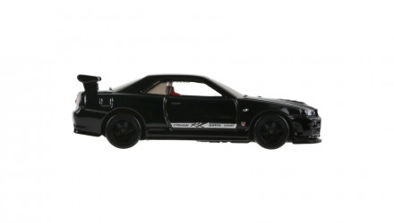 Машинка Базовая Hot Wheels Skyline GT-R (BNR34) Nissan 1:64 JJL88 Black - Retromagaz, image 3
