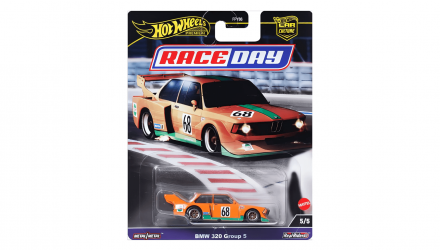 Машинка Premium Hot Wheels BMW 320 Group 5 Jagermeister Race Day 1:64 HRV94 Orange - Retromagaz, image 1