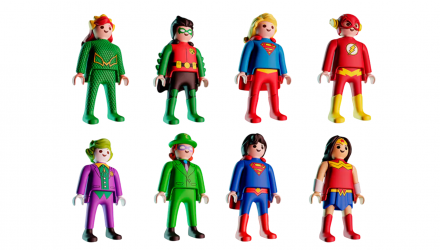 Набір Шоколадне Яйце 4шт Kinder Surprise DC x Playmobil 20g - Retromagaz, image 4