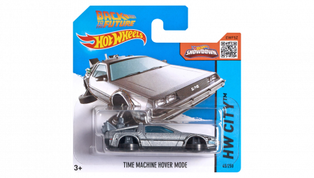 Машинка Базова Hot Wheels DeLorean DMC-12 Back to the Future Time Machine - Hover Mode City 1:64 CFG79 Silver - Retromagaz, image 1