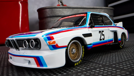 Машинка Premium Hot Wheels 1975 BMW 3.0 CSL Race Elite 64 1:64 JCP42 White - Retromagaz, image 6
