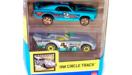 Машинка Базова Hot Wheels Camaro Z / Fast Gassin / Buick Grand / Ford Mustang Mach 1 / Maximum Leeway Circle Track HLY65 Grey 5шт Новий - Retromagaz, image 5