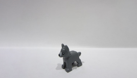 Фигурка Lego Земля Dog Alsatian German Shepherd Puppy Animals 2889pb02 6483299 Dark Bluish Grey Б/У - Retromagaz, image 1