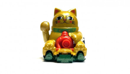 Машинка Базова Hot Wheels Feline Lucky Maneki-Neko 9.29 Experimotors 1:64 JJJ54 Gold - Retromagaz, image 4