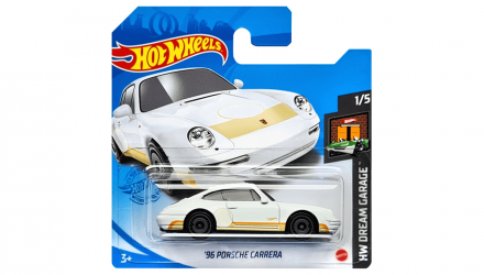 Машинка Базова Hot Wheels '96 Porsche Carrera Dream Garage 1:64 GRY11 White - Retromagaz, image 1