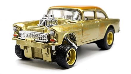 Машинка Premium Hot Wheels '55 Chevy Bel Air Gasser Thrill Climbers 1:64 JKF27 Gold - Retromagaz, image 1