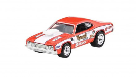 Машинка Premium 2шт Hot Wheels '73 Plymouth Duster та Second Story Lorry Team Transport 1:64 JBM38 Red - Retromagaz, image 2
