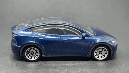 Машинка Большой Город Matchbox Tesla Model Y Metro 1:64 HVN74 Blue - Retromagaz, image 3