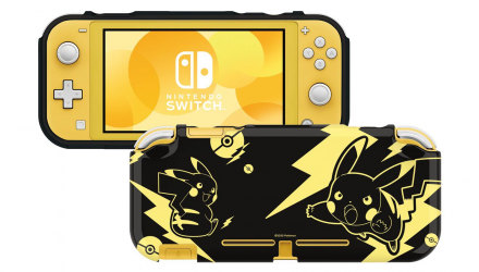 Чехол Силиконовый Nintendo Switch Lite Pokemon: Pikachu Black & Gold Black Новый - Retromagaz, image 2