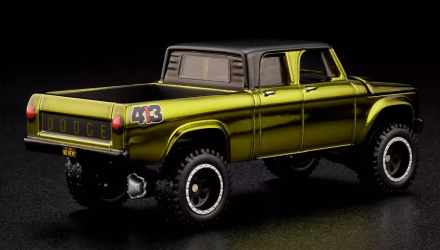Машинка Premium Hot Wheels 1964 Dodge Power Wagon Red Line Club RLC 1:64 HWF09 Olive Green - Retromagaz, image 3