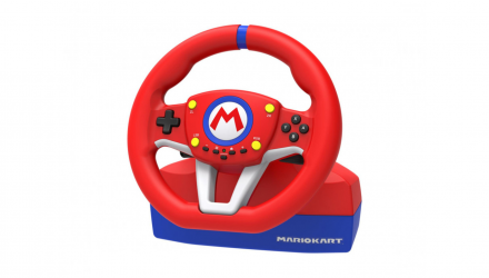 Руль Hori Switch Mario Kart Racing Wheel Pro Mini NSW-204U Red Blue 1.5m Б/У - Retromagaz, image 4