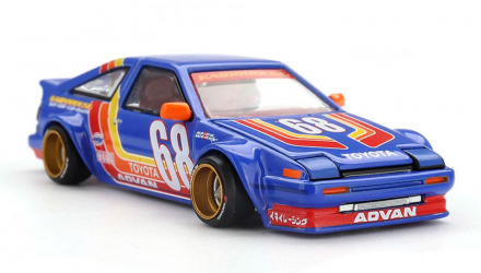 Машинка Premium Kaido House x MiNI GT Toyota AE86 Sprinter Trueno Kaido Racing V1 1:64 KHMG196 Blue - Retromagaz, image 1