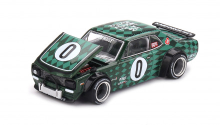 Машинка Premium Kaido House x MiNI GT Nissan Skyline 2000GT-R (KPGC10) Cortez V1 1:64 KHMG249 Green - Retromagaz, image 4