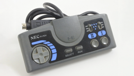 Геймпад Дротовий NEC PC Engine PI-PD6 Turbo Pad Blue Grey 1.2m Б/У - Retromagaz, image 1