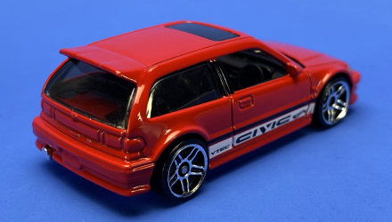 Машинка Базова Hot Wheels '90 Honda Civic EF J-Imports 1:64 HKJ16 Red - Retromagaz, image 3