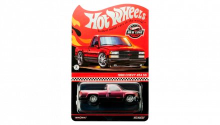 Машинка Premium Hot Wheels 1990 Chevy 454 SS Red Line Club RLC 1:64 HNL20 Red - Retromagaz, image 1