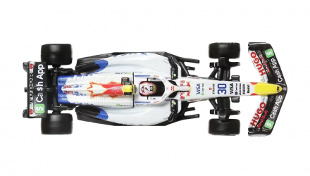 Машинка Premium Hot Wheels Visa Cash App Racing Bulls Formula One Team (#30 Liam Lawson) 1:64 JKD79 Blue - Retromagaz, image 4