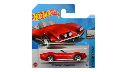 Машинка Базовая Hot Wheels '72 Stingray Convertible Factory Fresh 1:64 HTD09 Red - Retromagaz, image 1