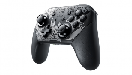 Геймпад Бездротовий Nintendo Switch Pro Controller Monster Hunter Rise: Sunbreak Limited Edition Black Silver Б/У - Retromagaz, image 2