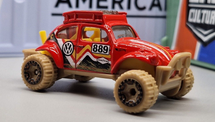 Машинка Базовая Hot Wheels Volkswagen "Baja Bug" Treasure Hunts Baja Blazers 1:64 HKK93 Red - Retromagaz, image 2