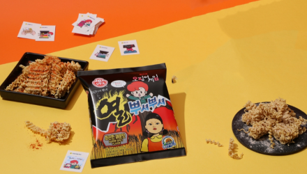 Снеки Ottogi Squid Game (Гра в Кальмара) Ramen Гостра 90g - Retromagaz, image 2
