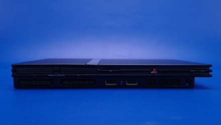Набор Консоль Sony PlayStation 2 Slim SCPH-7xxx Free MC Boot Black Б/У  + Геймпад Проводной RMC Новый - Retromagaz, image 1
