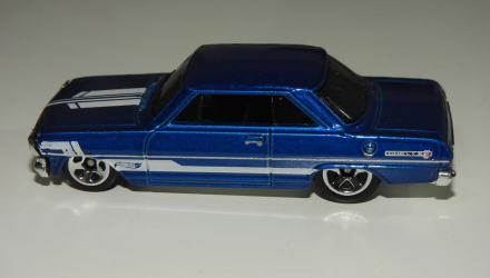 Машинка Базовая Hot Wheels '63 Chevy II Muscle Mania 1:64 DHP13 Blue - Retromagaz, image 4