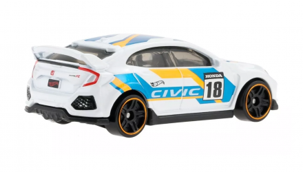 Тематична Машинка Hot Wheels 2018 Honda Civic Type R Honda 1:64 HDH19 White - Retromagaz, image 3