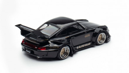 Машинка Premium Ignition Model Porsche Porsche RWB 993 1:64 IG3870 Black - Retromagaz, image 2