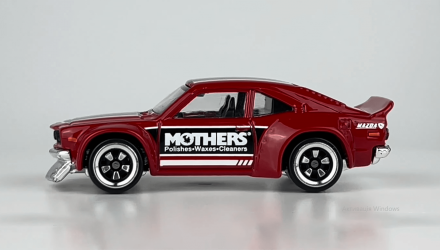 Тематическая Машинка Hot Wheels Mazda RX-3 Mothers Speed Graphics 1:64 HRT07 Red - Retromagaz, image 3